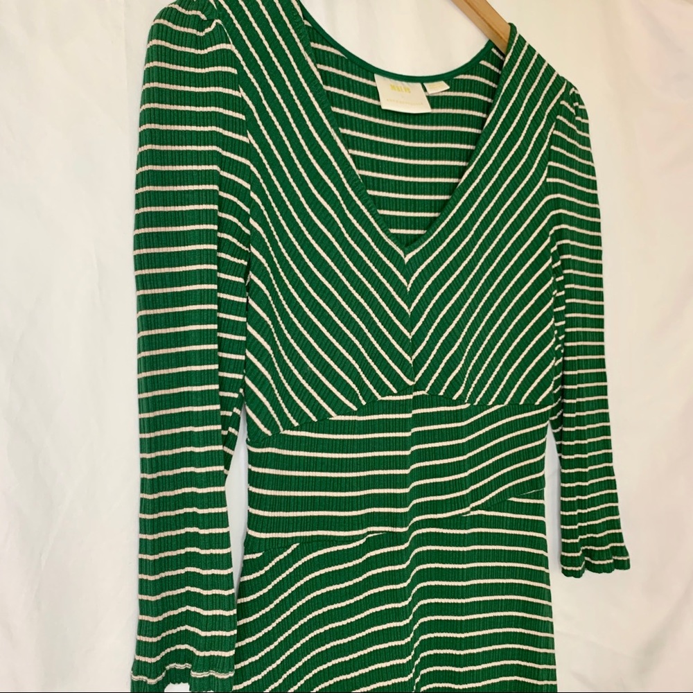 Anthropologie Maeve Striped Midi Dress